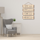 Live Simply Wooden Wall Hanging
