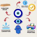 Blue Evil Eye Wall Hanging - ICraft asia