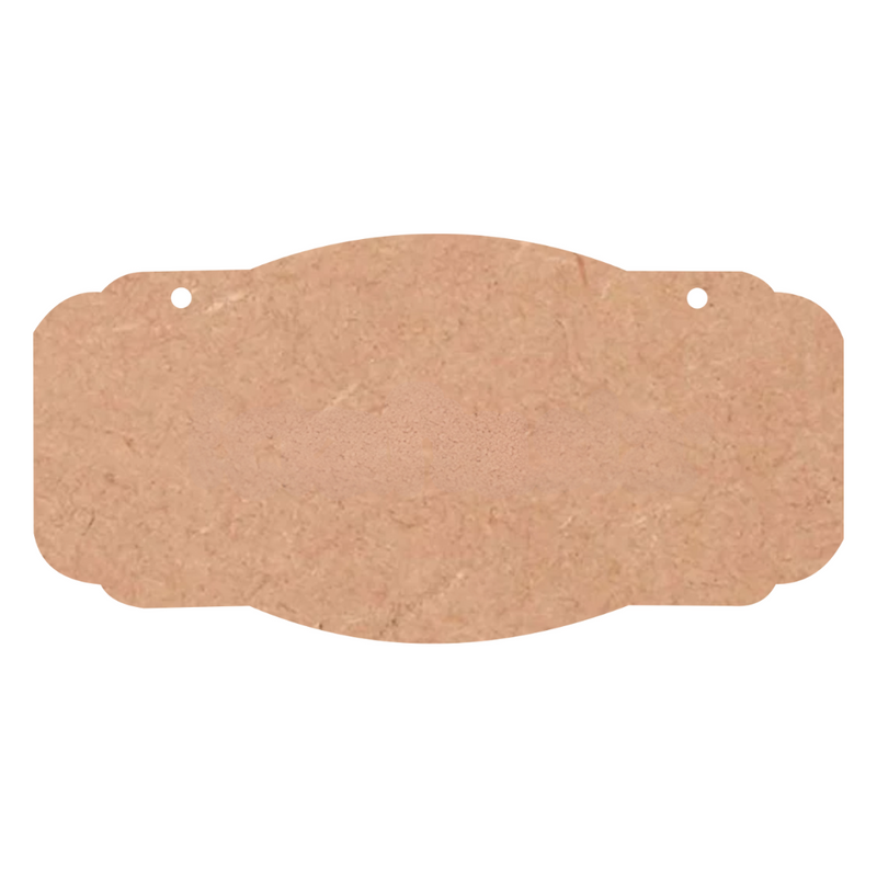 Curved Edge Rectangle MDF Hanging Board
