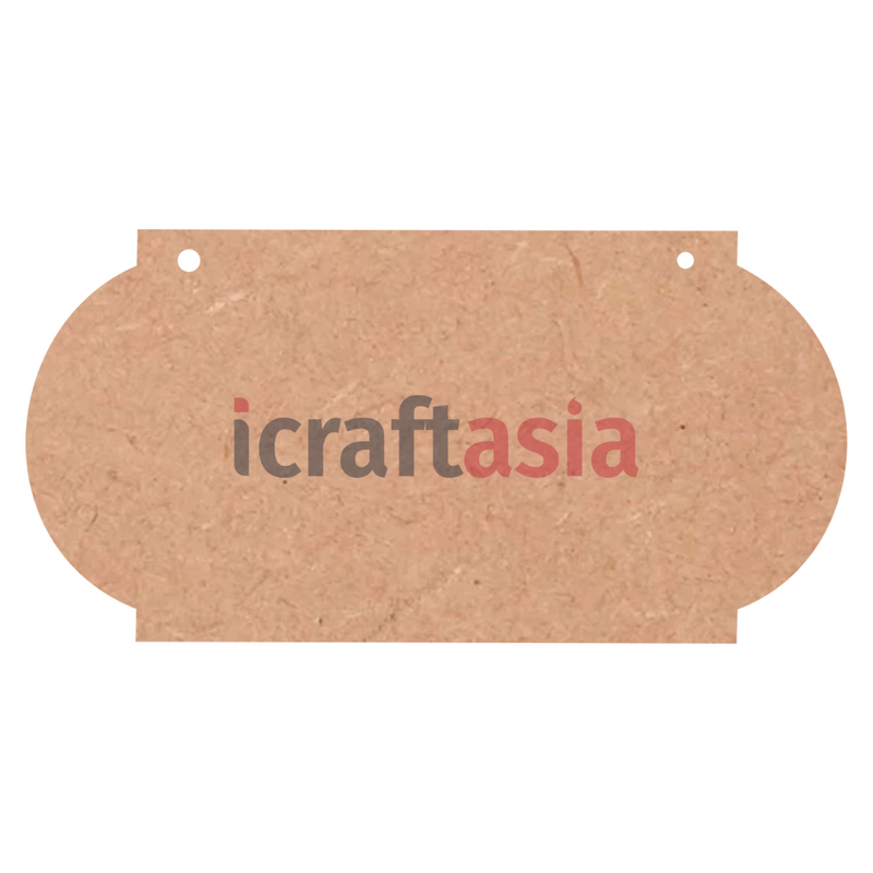 Rounded Edge Rectangular MDF Hanging Board