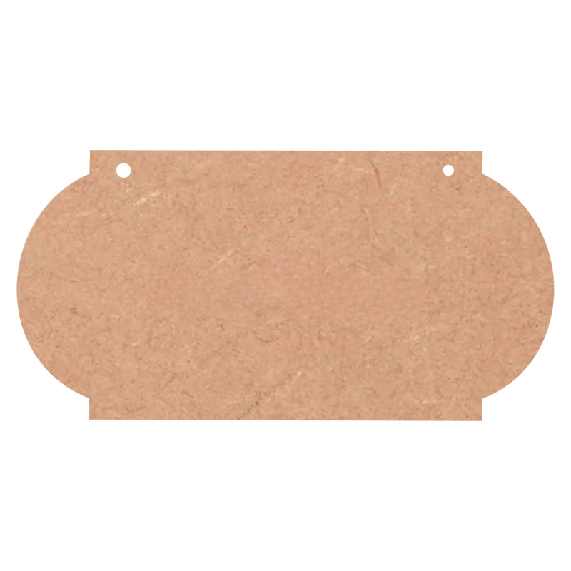 Rounded Edge Rectangular MDF Hanging Board