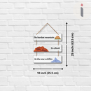 "Is the one withinTo climbThe hardest mountain"  Wall Hanging - ICraft asia