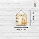 "You're not rich until you've something that money can't but"  Wall Hanging - ICraft asia