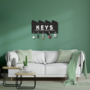 Black Cat Design Wooden Wall Key Holder - ICraft asia