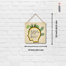 "you spend most of your life inside you head make it a nice place to be"  Wall Hanging - ICraft asia