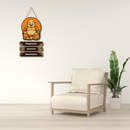 Happiness Attracts Abundance Wooden Wall Hanging