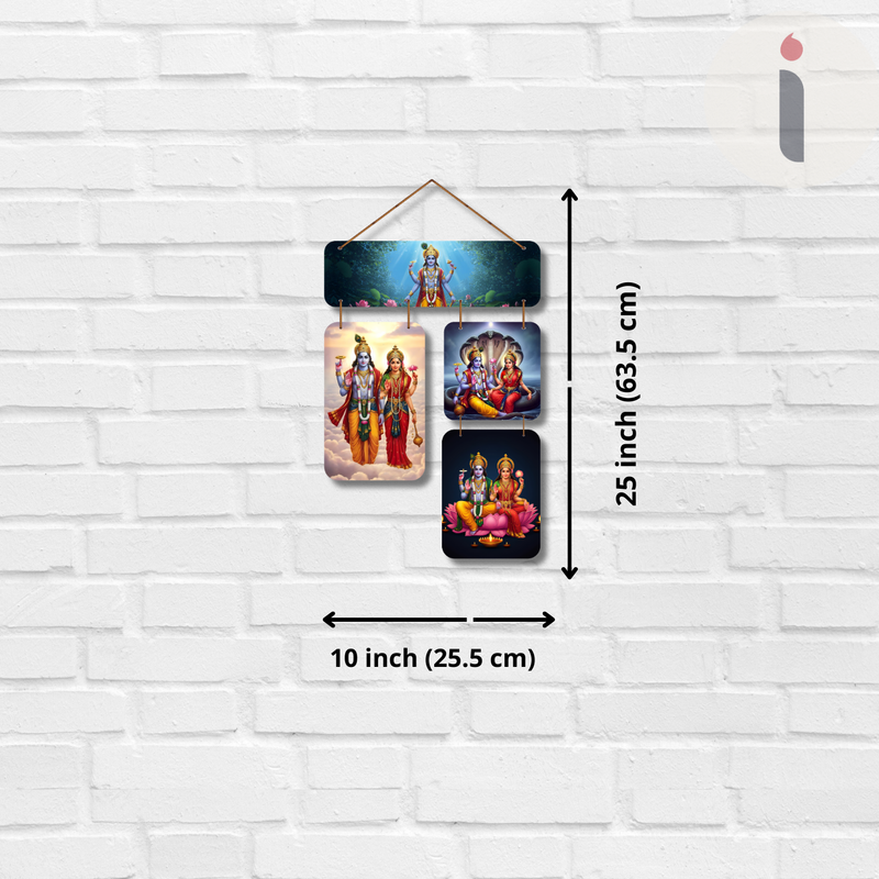 "Vishnu Laxmi"  Wall Hanging