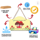 Love Couple Wooden Wall Hanging