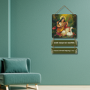 Saraswati Namastubhyam Varade Wooden Wall Hanging