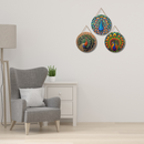 Vibrant Peacock Art Wall Hanging