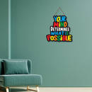 Your Mind Determines Wooden Wall Hanging