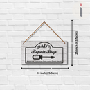 "Dad’s Repair Shop – Heart & Handy Fixes"-Wall Hanging - ICraft asia