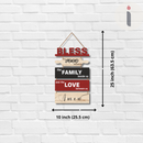 “Bless the Food, Family, and Love”-Wall Hanging - ICraft asia