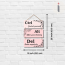Ctrl Alt Del Wall Hanging - ICraft asia