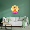 Buddha on Lotus Wooden Wall Key Holder - ICraft asia