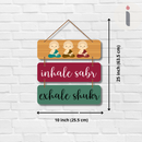 "Breathe in Peace, Breathe out Gratitude" Wall Hanging - ICraft asia