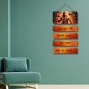 Sab Sukh Lahe Tumari Sarna Wooden Wall Hanging