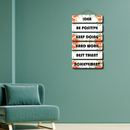 Be positive Wooden Wall Hanging