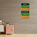 We Don't Grow When Things Are Easy Wooden Wall Hanging