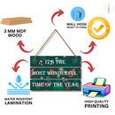 Most Wonderful Time of the Year Wall Hanging