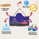 "Chalate Hai Hum Dono" Wooden Wall Hanging - ICraft asia