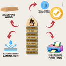 Namokar Mantra wooden wall hanging - ICraft asia