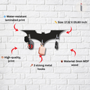 Batman Logo Wooden Wall Key Holder - ICraft asia