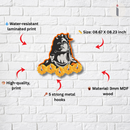 Lord Shiva Wooden Key Holder with Floral - ICraft asia