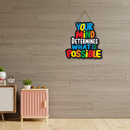 Your Mind Determines Wooden Wall Hanging