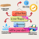 "If Hard Work" Wall Hanging - ICraft asia