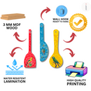 Bird Art Decorative Wooden Spoons Wall Hanging