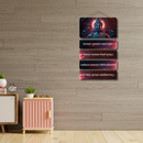 Shantaakaaram Bhujagashayanam Padmanaabham Suresham Wooden Wall Hanging