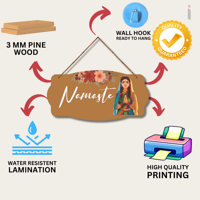 "Namaste" wall hanging