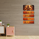 Sab Sukh Lahe Tumari Sarna Wooden Wall Hanging