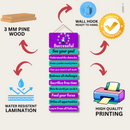 "Successful" wooden wall hanging - ICraft asia