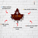 Har Har Mahadev Wooden Key Holder - ICraft asia