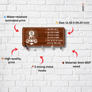 Wooden Buddha Key Holder with Sacred Mantras - ICraft asia