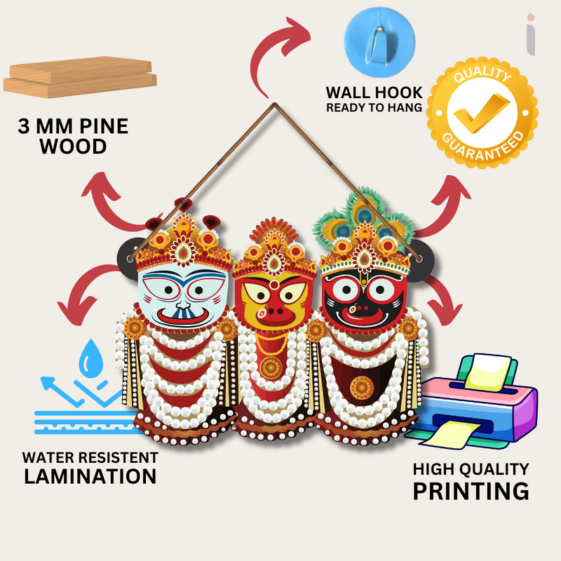 "Jai jagannath" Wall Hanging