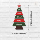Christmas Tree Wall Hanging – We Wish You a Merry Christmas