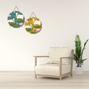 Divine Cow with Lotus Wall Hanging