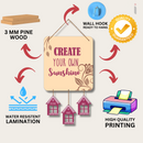"Create Your Own Sunshine" Wall Hanging - ICraft asia