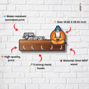 Wooden Key Holder with Guru Nanak Dev Ji - ICraft asia