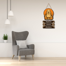 Happiness Attracts Abundance Wooden Wall Hanging