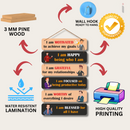 "I Am Motivated" Wooden Wall Hanging - ICraft asia