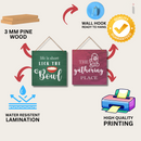 "Life Is Short, Lick the Bowl" Wall Hanging - ICraft asia