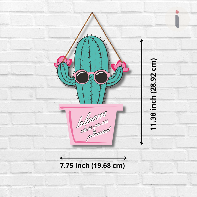 Bloom Where You Are Planted Wooden Wall Hanging
