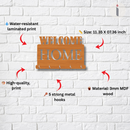 Wooden Key Holder with “Welcome Home - ICraft asia