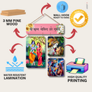 "Krishna Wooden Wall Hanging" - ICraft asia