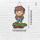 Always Bhooka Wooden Wall Hanging