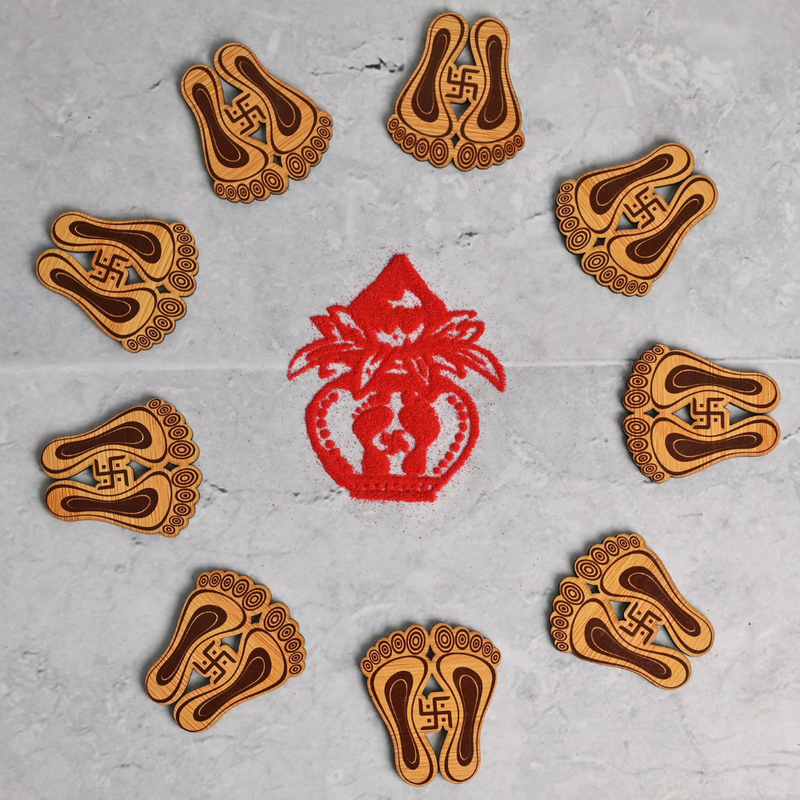 Devi Charan Paduka (Pack of 9)